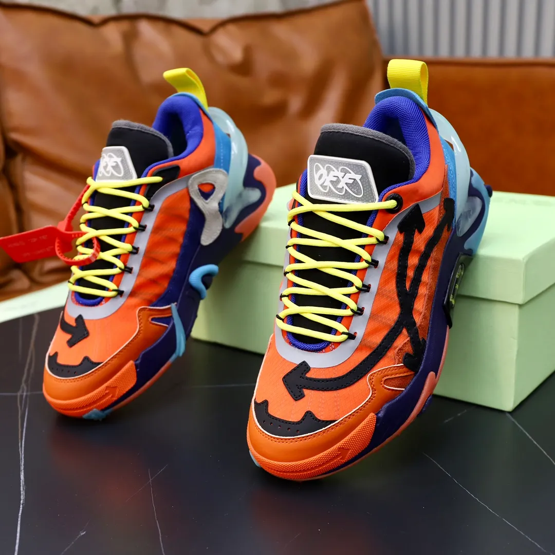 Men's shoes: 330💶[off-white]👫 Original one-to-one replica, high-end quality🥳The latest model has not been listed on the official website yet, the top version. Fabric: Imported open-edge beaded laminated leather Lining: Imported breathable mesh Outsole: Original foam soft, light and wear-resistant Imported TPU combination sole Male 38-44 (customized at 45)